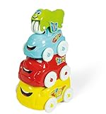 Clementoni Baby, Coches Apilables, Juego de encajes y construcciones bebé 10 meses (17111),...